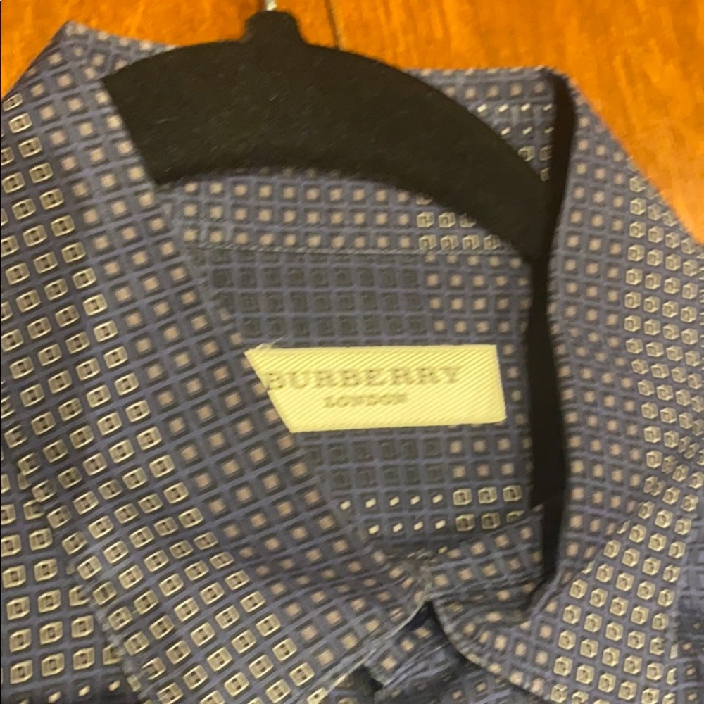 Burberry London skinny fit abstract check shirt